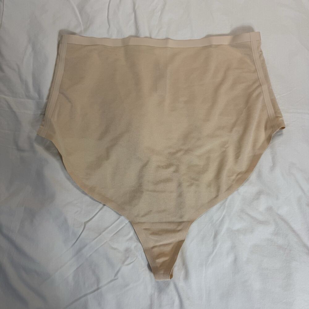 Skims Seamless Sculpt High-Waisted Thong Semi Sheer Lot of 2 Size 3X Clay - Picture 2 of 9